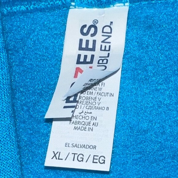 💨 Pass Dat Jerzees Azure Blue Hoodie Customized 💨 - Picture 4 of 7